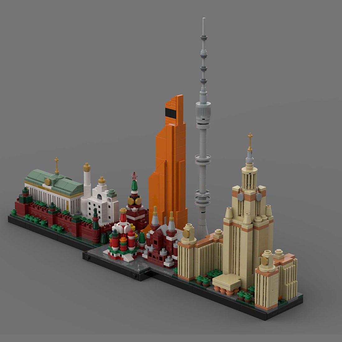 MOC - 193781 Moscow Skyline Building Blocks - LesDiy - Building Blocks