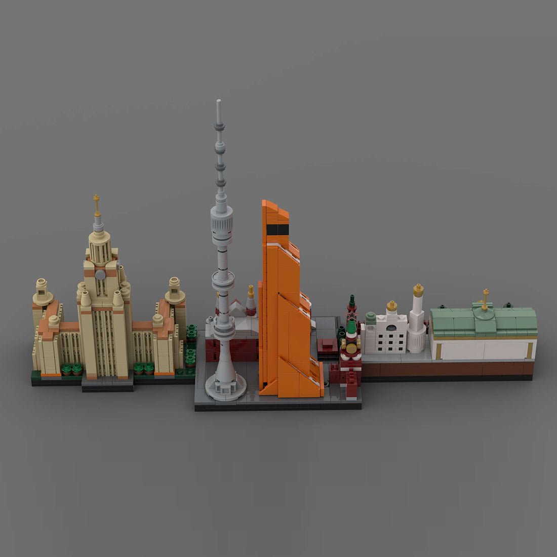 MOC - 193781 Moscow Skyline Building Blocks - LesDiy - Building Blocks