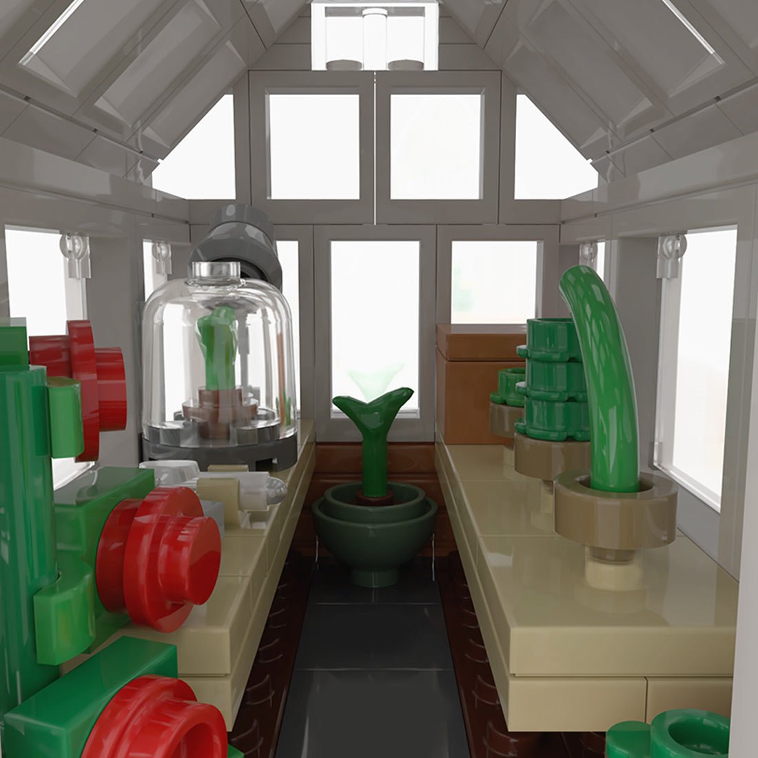 MOC - 194436 Victorian Greenhouse Building Blocks - LesDiy - Building Blocks