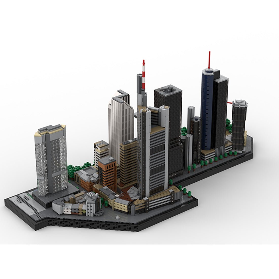 MOC - 194842 Bundle deal: Frankfurt Neue Mainzer Straße skyscrapers part 1 and part 2 - LesDiy -