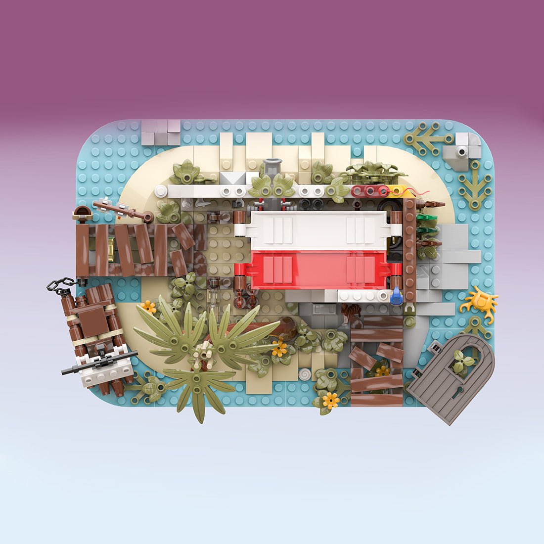 MOC - 195318 Steve's Hideout Building Blocks - LesDiy - Building Blocks