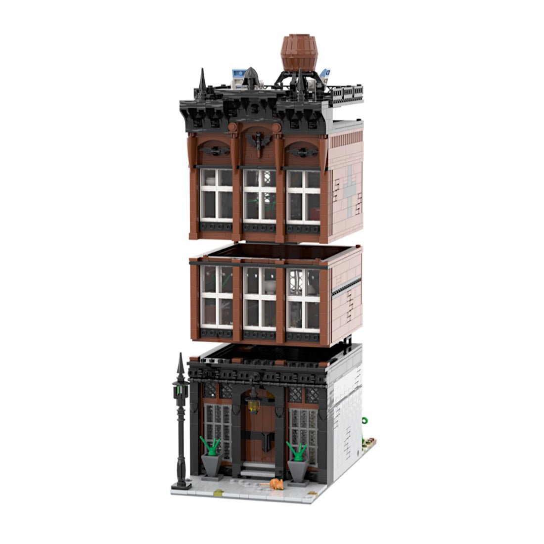 MOC - 197722 Gothic Town House Building Blocks - LesDiy -