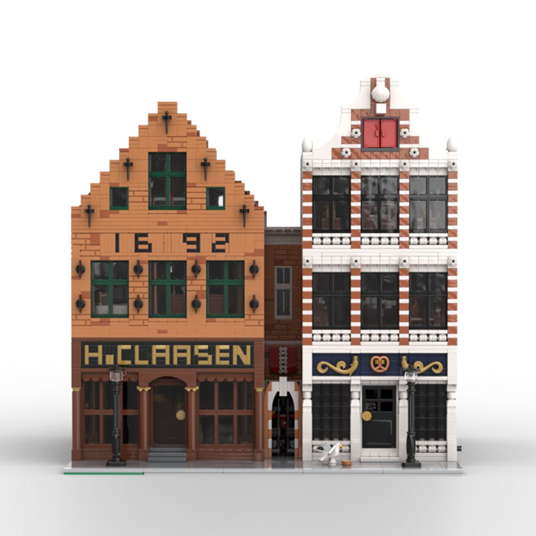 MOC - 197879 Colonial Goods Store & Old Bakery Building Blocks - LesDiy - MOC