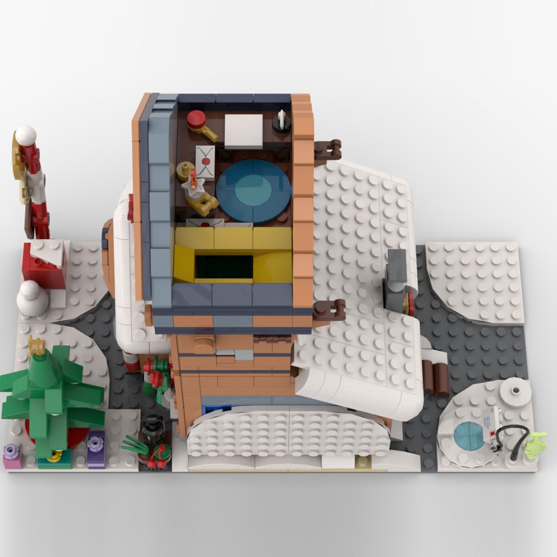 MOC - 197945 Modular Winter Post Office - Modification of Set - LesDiy -