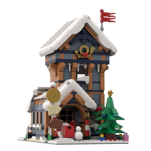 MOC - 197945 Modular Winter Post Office - Modification of Set - LesDiy -