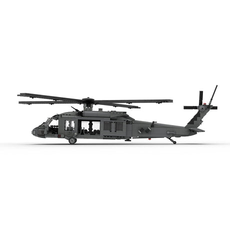 MOC - 198409 Skosky UH - 60 BLACK HAWK Building Blocks - LesDiy - building blocks