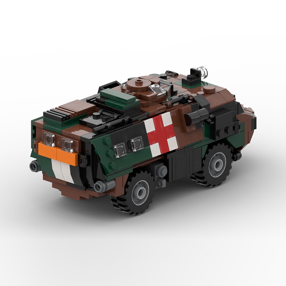 MOC - 199407 1/35 Scale Armored Ambulance Vehicle: VAB SAN Building Blocks - LesDiy -