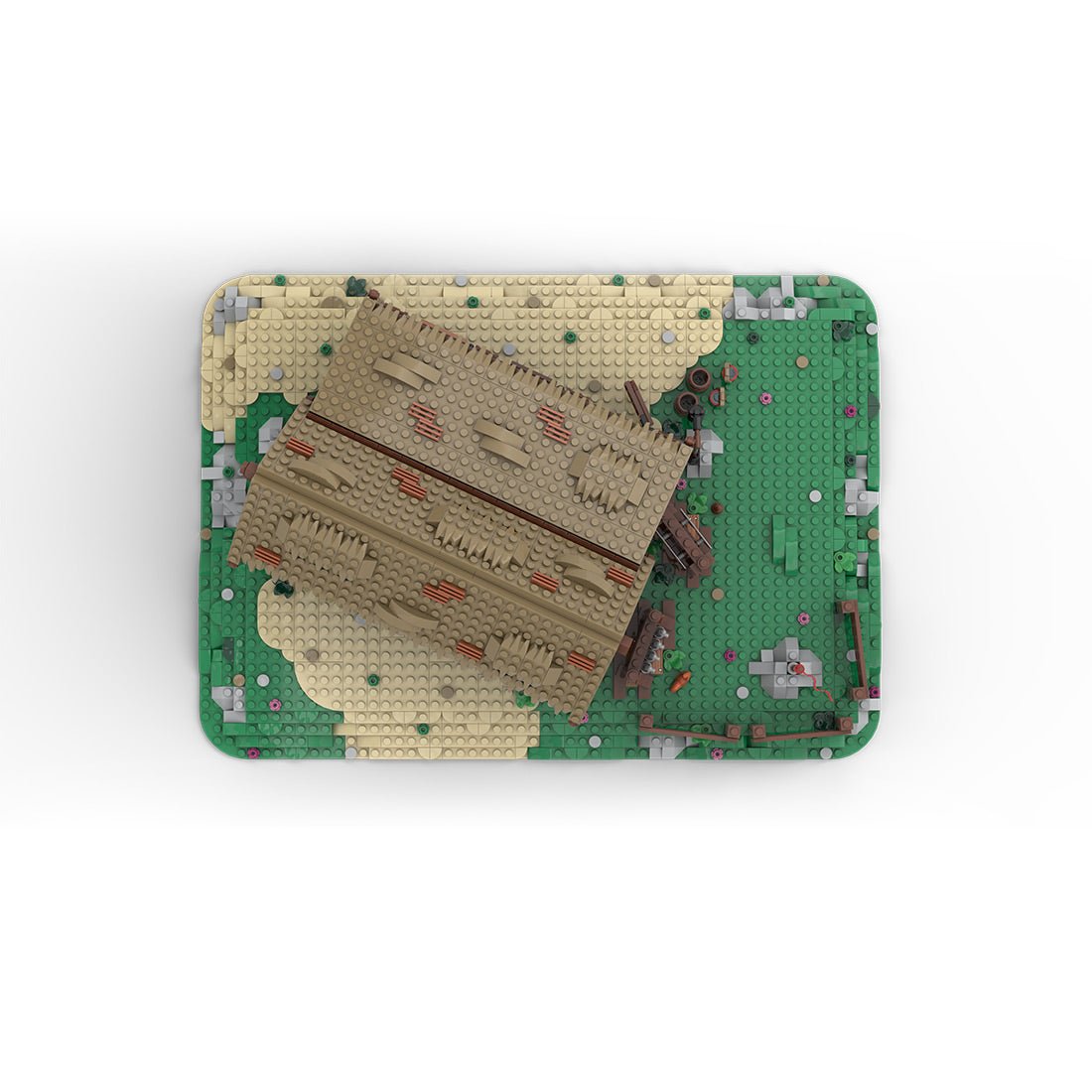 MOC - 199742 Stable - Medieval Village Diorama Building Blocks - LesDiy - Building Blocks