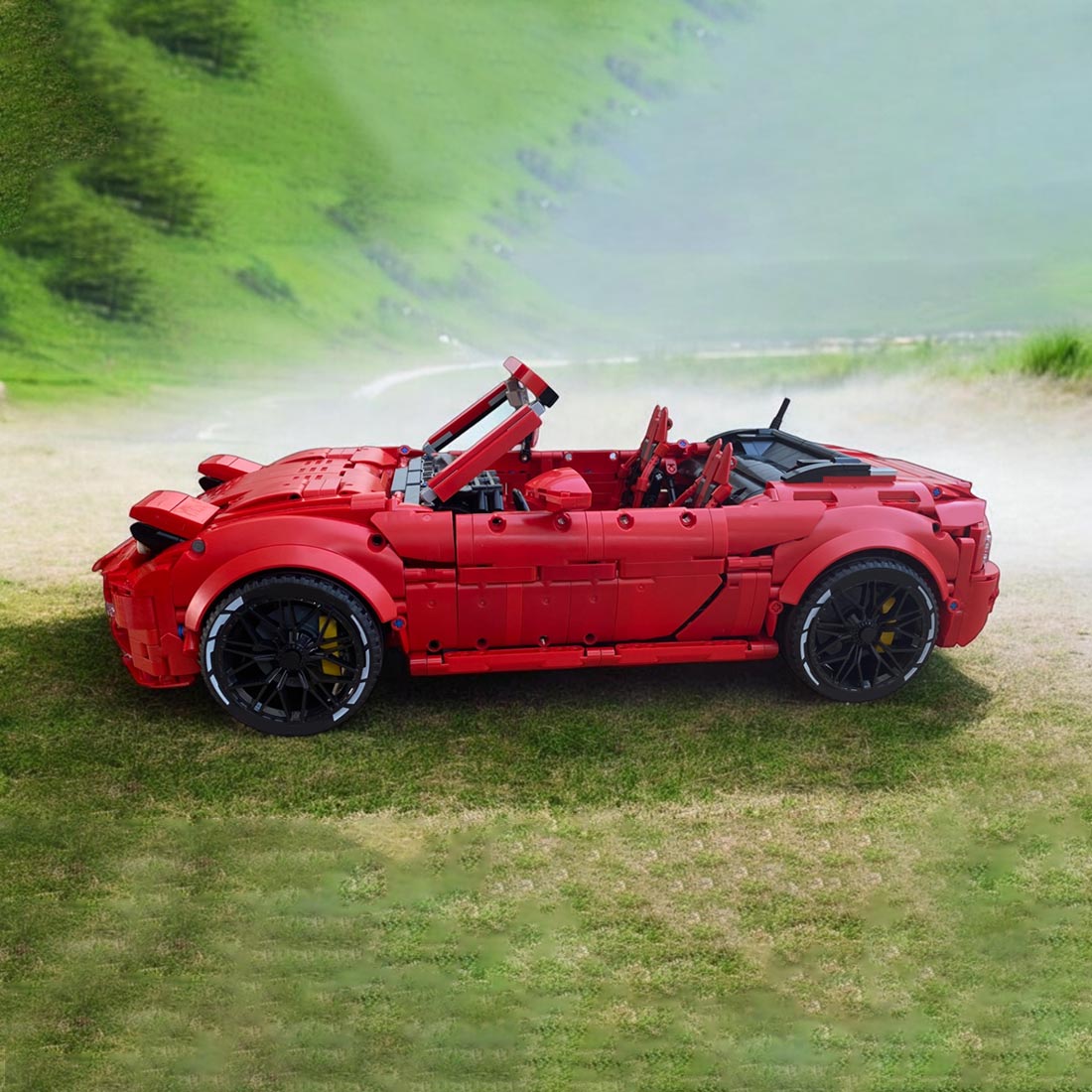 MOC - 199862 1/8 Scale MX - 5 Convertible Sports Car Building Blocks - LesDiy - building blocks