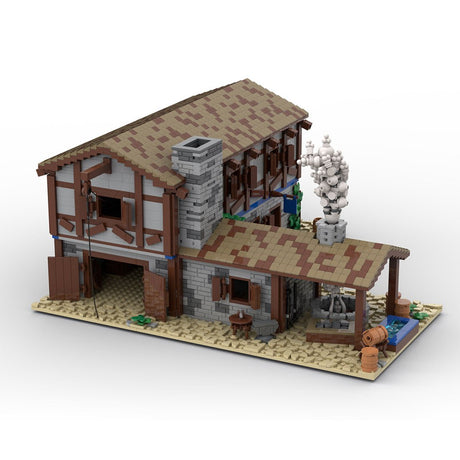 MOC - 199906 Medieval Village Smithy Building Blocks - LesDiy - Building Blocks