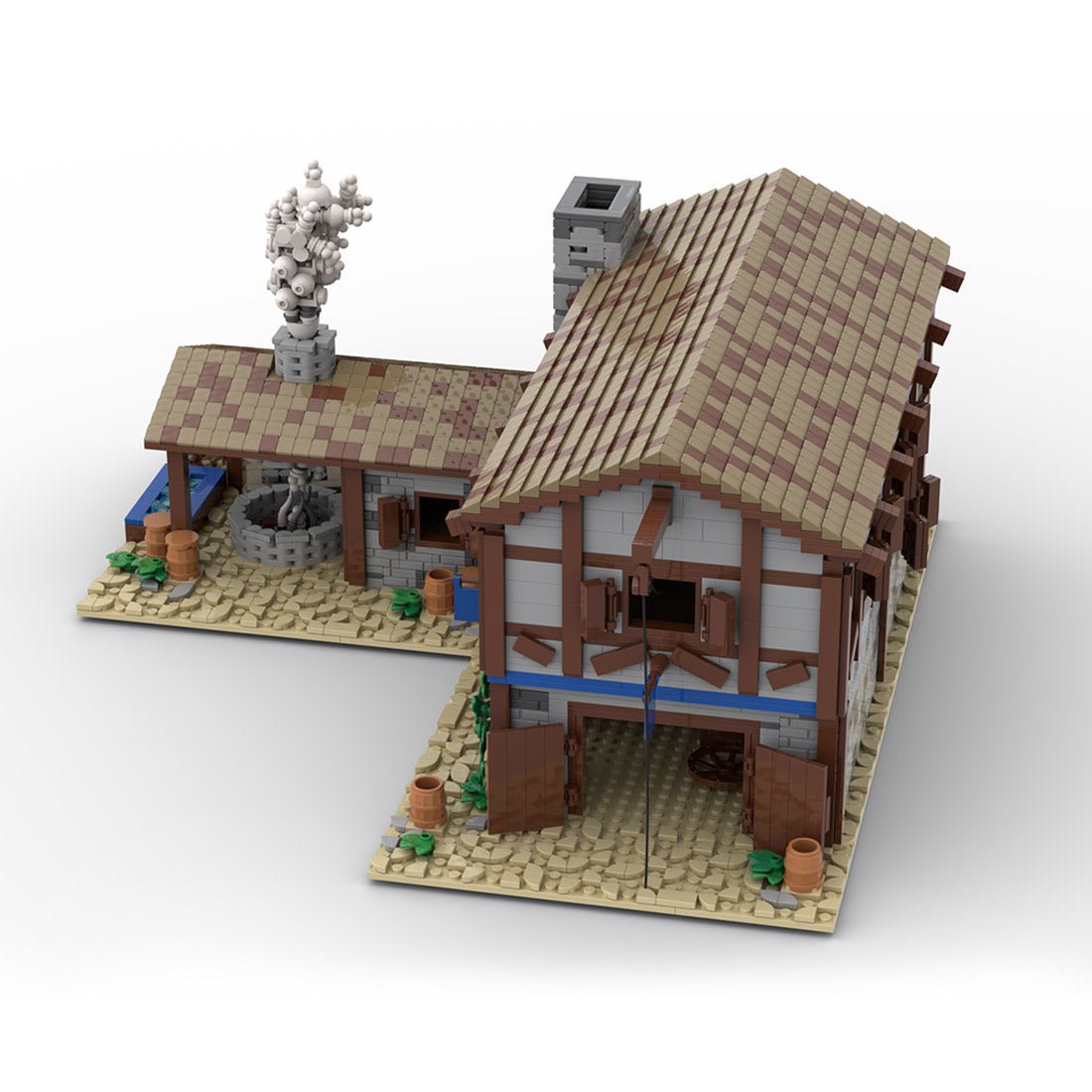 MOC - 199906 Medieval Village Smithy Building Blocks - LesDiy - Building Blocks