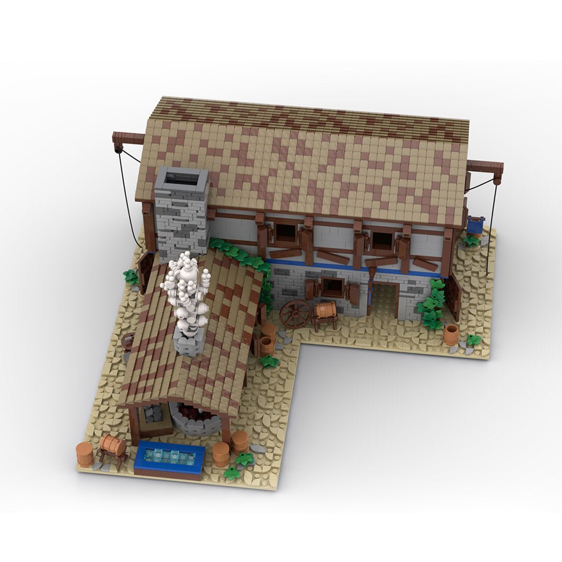 MOC - 199906 Medieval Village Smithy Building Blocks - LesDiy - Building Blocks