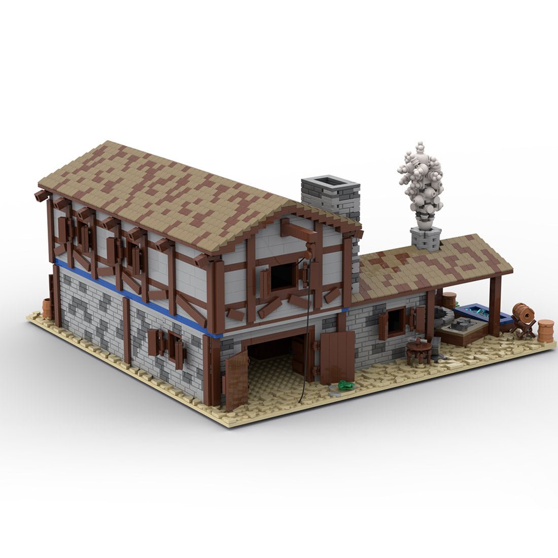 MOC - 199906 Medieval Village Smithy Building Blocks - LesDiy - Building Blocks