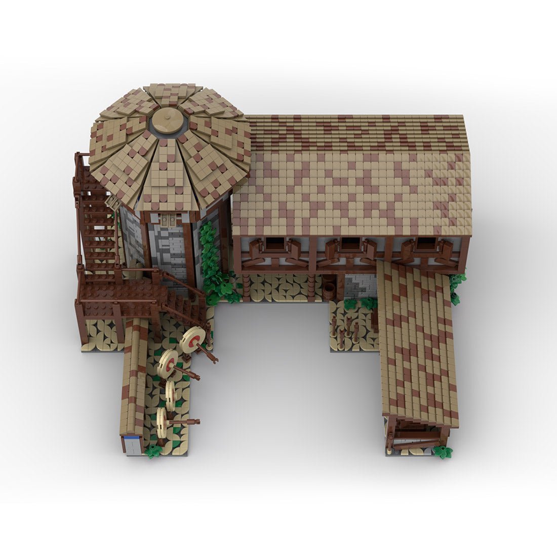 MOC - 200427 Age of Empires - Archery Range Building Blocks - LesDiy - Building Blocks