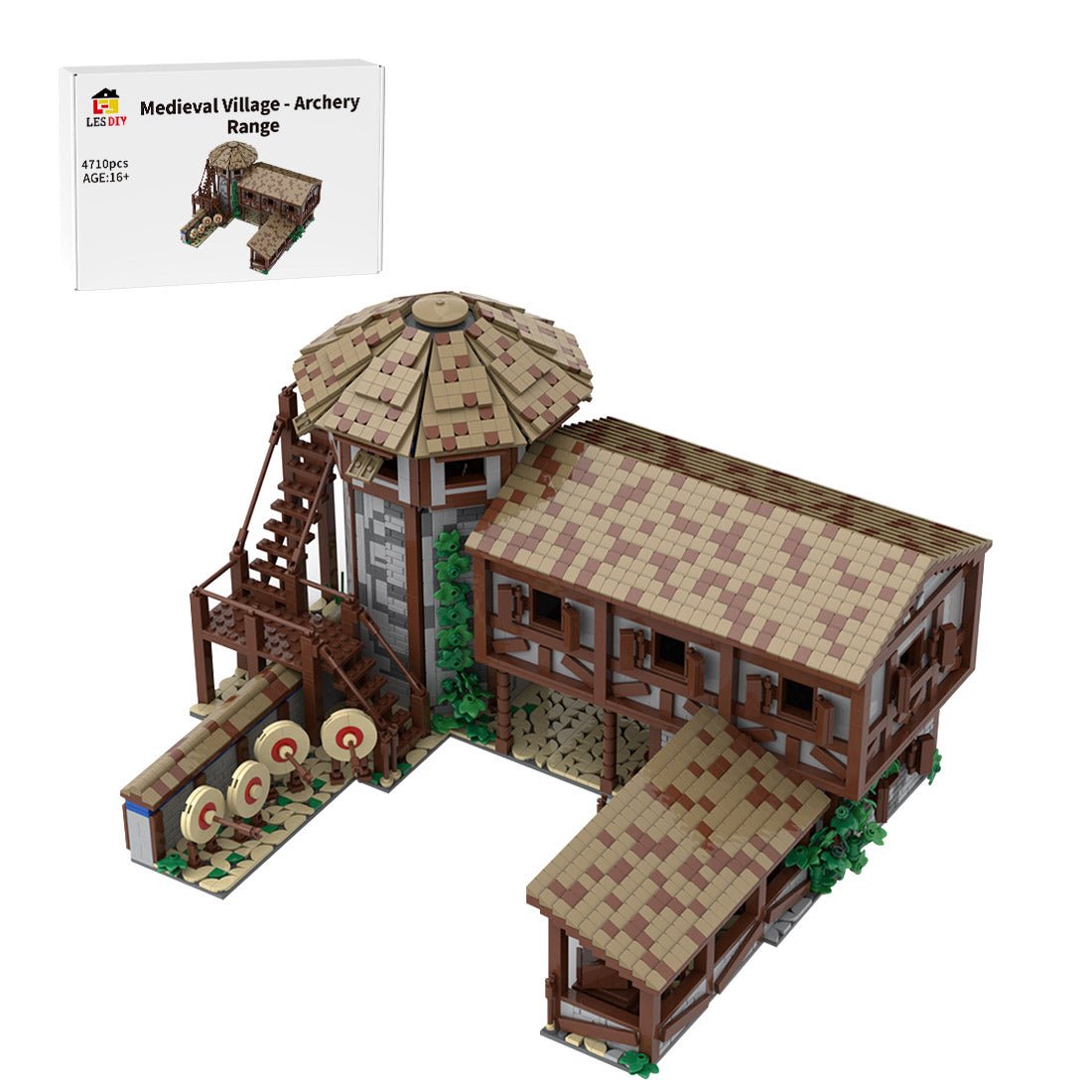 MOC - 200427 Age of Empires - Archery Range Building Blocks - LesDiy - Building Blocks