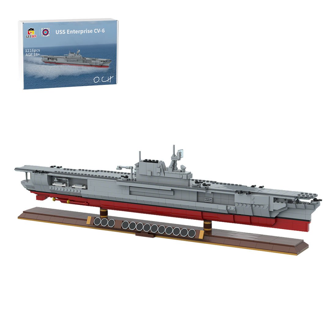 MOC - 200533 USS Enterprise CV - 6 Building Blocks - LesDiy - Building Blocks