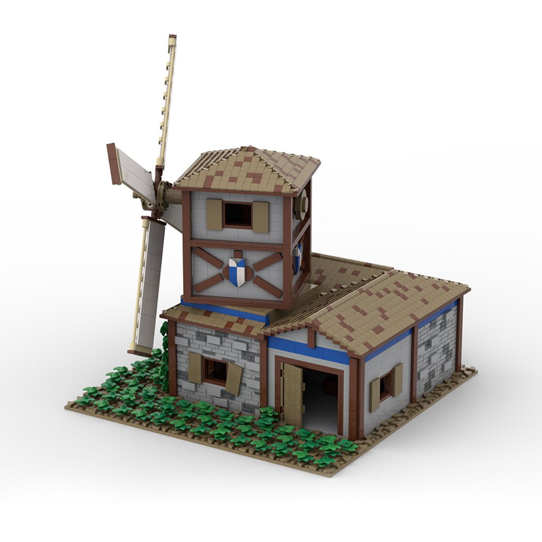 MOC - 201228 Medieval Village Windmill Building Blocks - LesDiy - Building Blocks