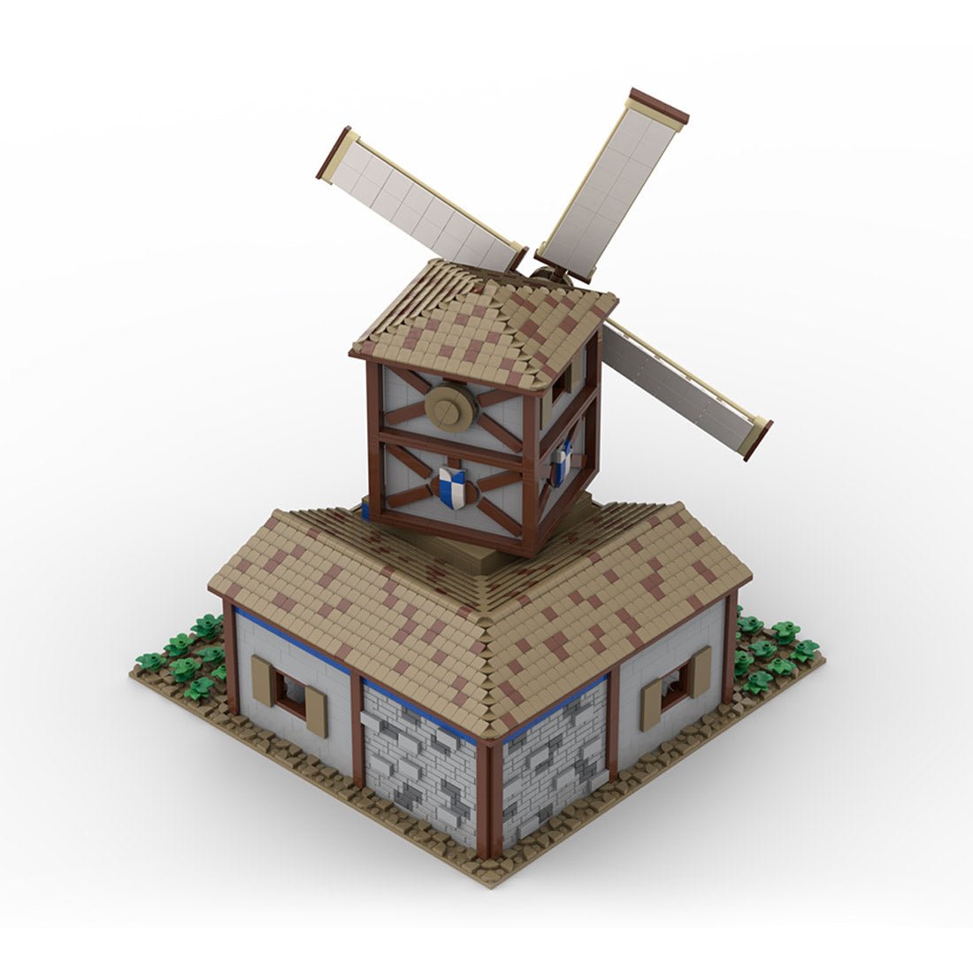 MOC - 201228 Medieval Village Windmill Building Blocks - LesDiy - Building Blocks