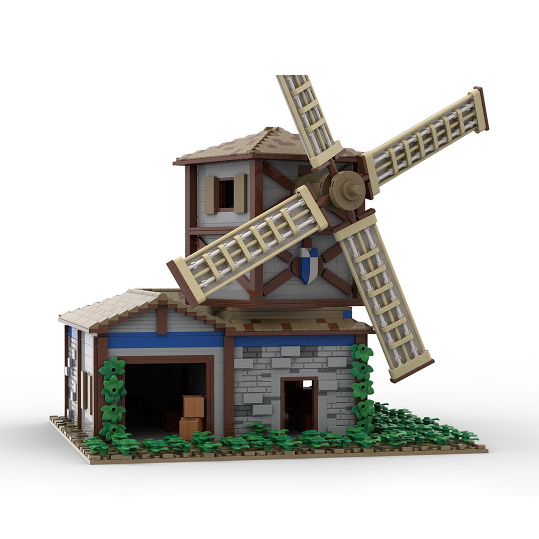 MOC - 201228 Medieval Village Windmill Building Blocks - LesDiy - Building Blocks