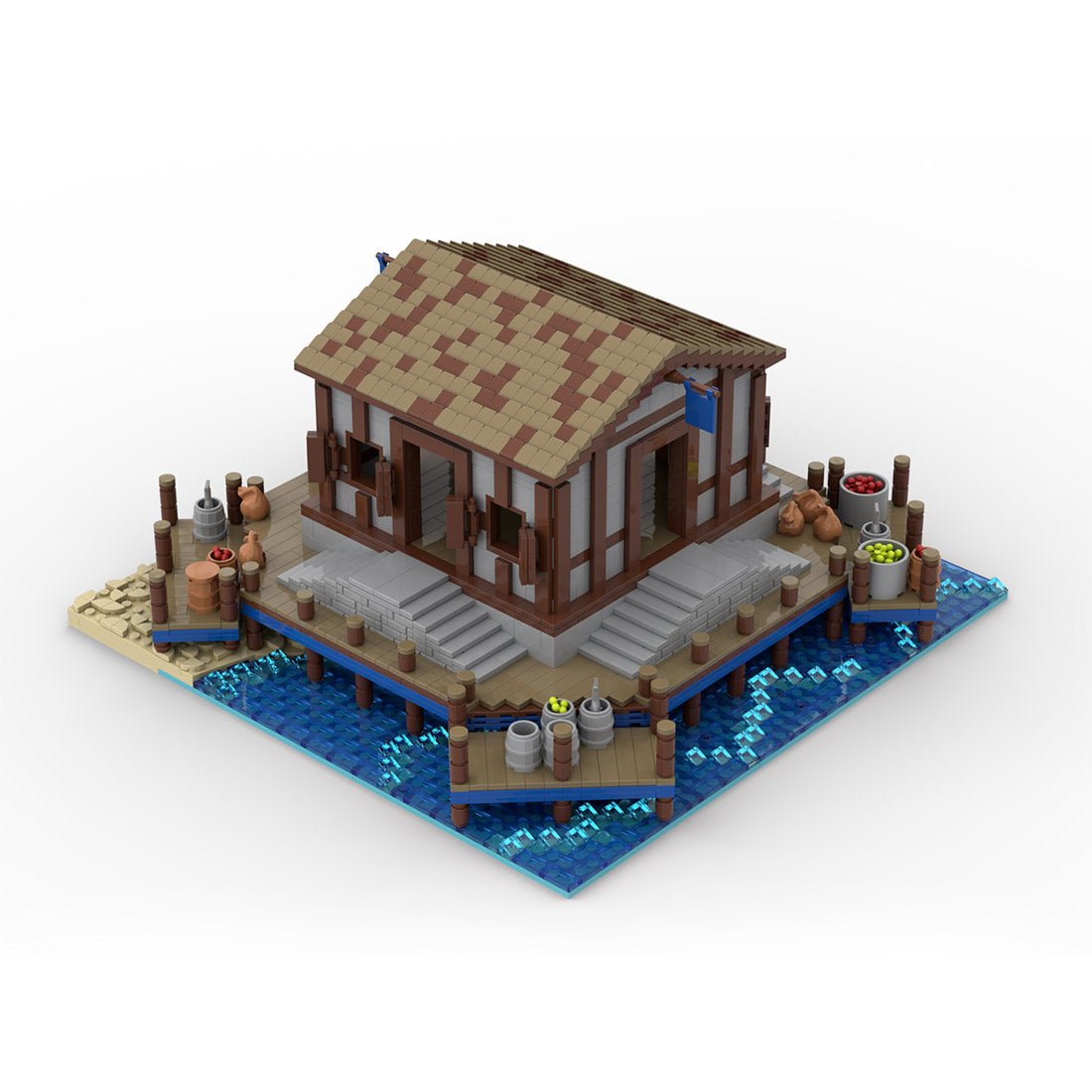 MOC - 201488 Medieval Village Dork Building Blocks - LesDiy - Building Blocks