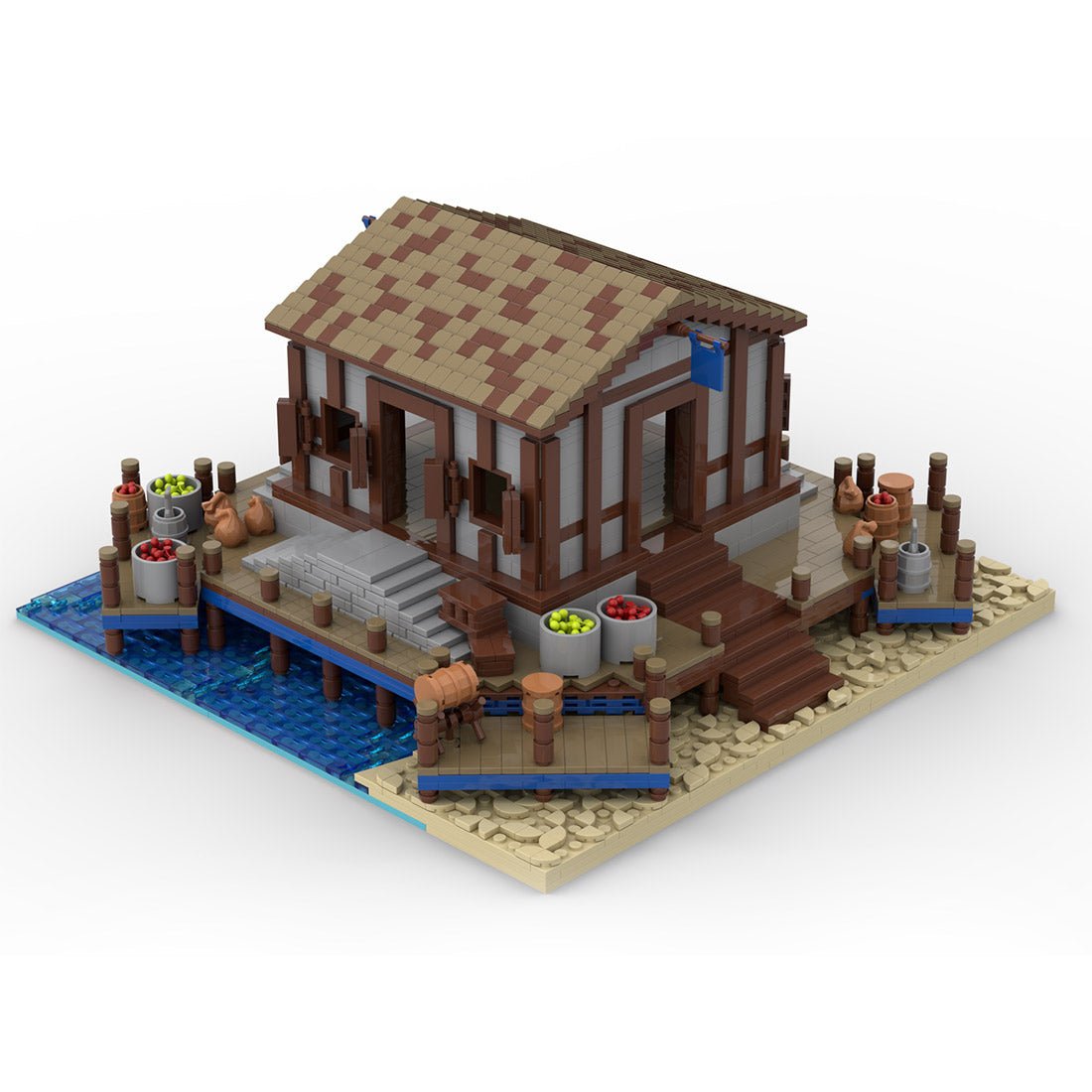 MOC - 201488 Medieval Village Dork Building Blocks - LesDiy - Building Blocks