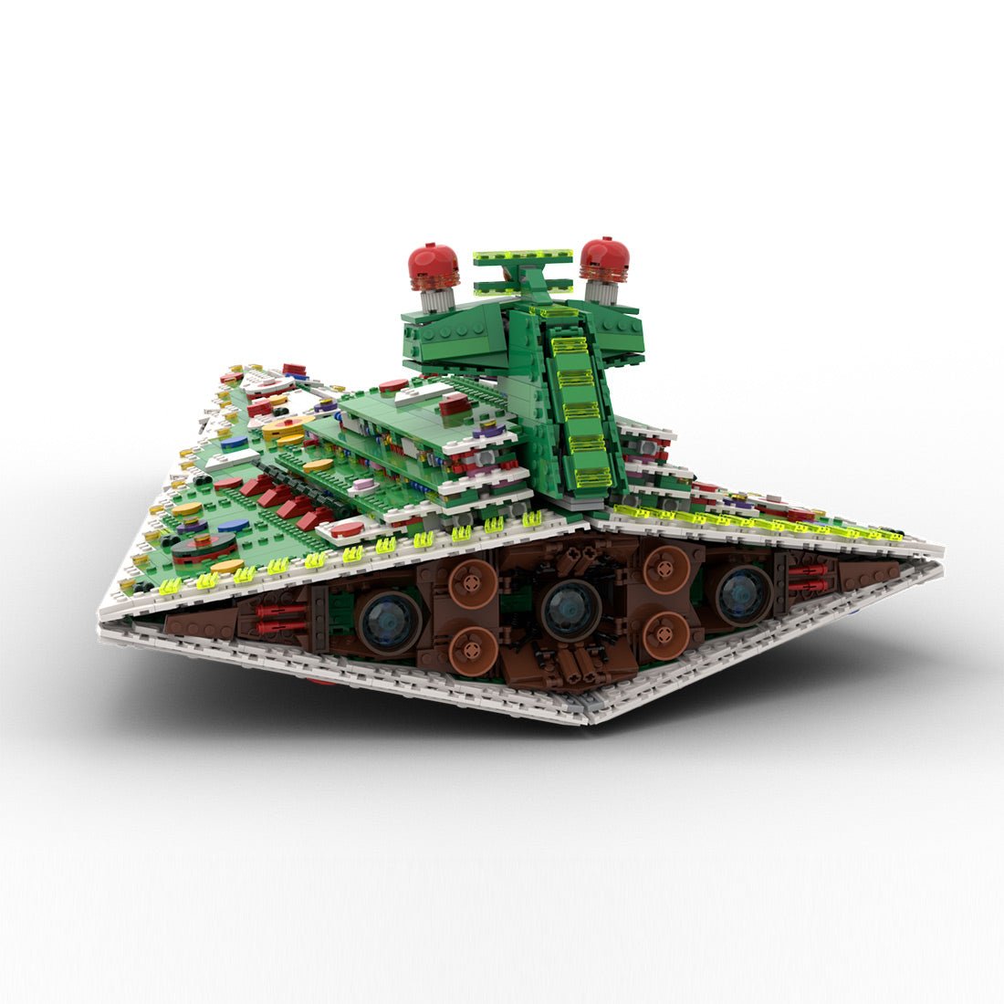 MOC - 201504 SW UCS Imperial destroyer Christmas mode Building Blocks - LesDiy -