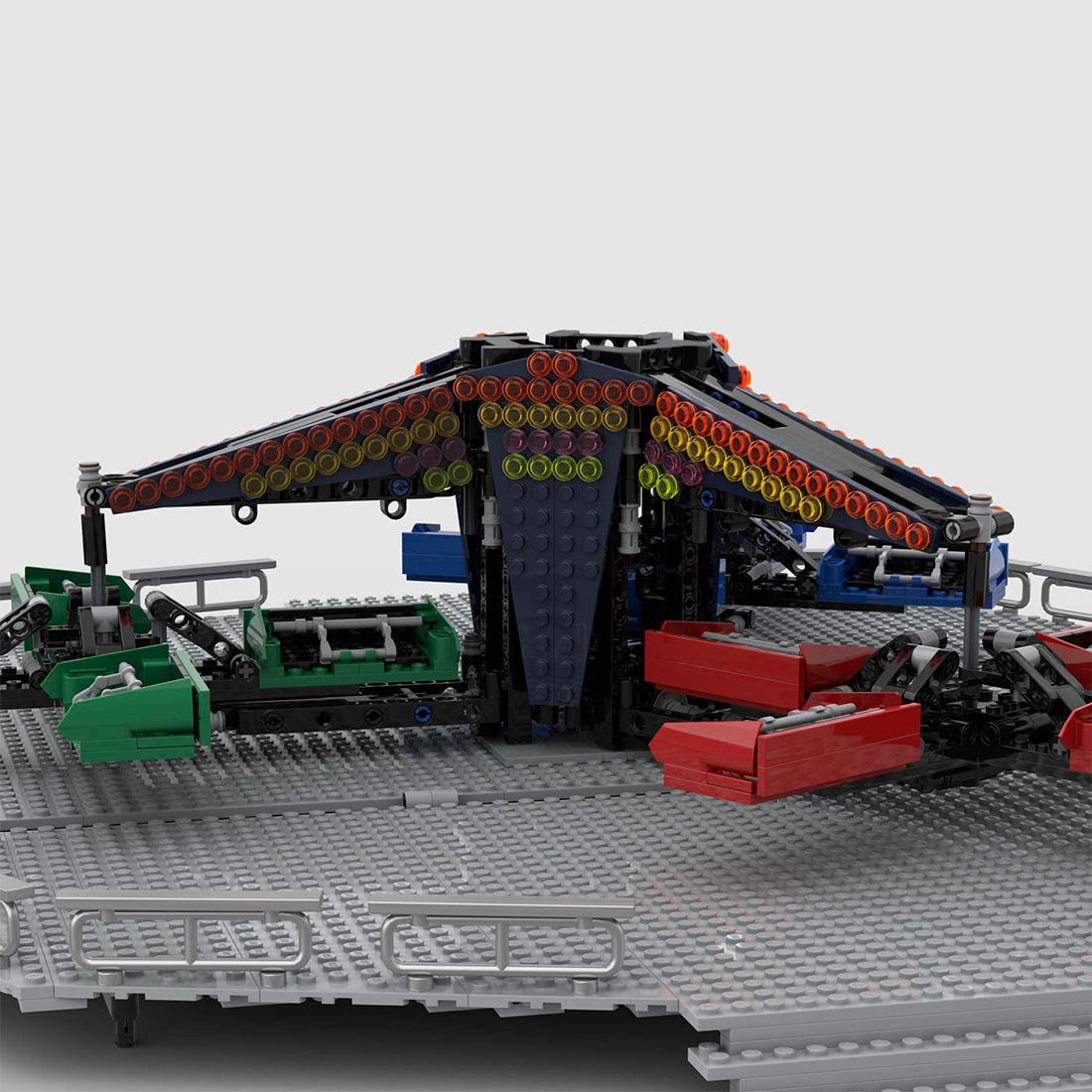 MOC - 201775 Fairground Twist Ride Building Blocks - LesDiy -