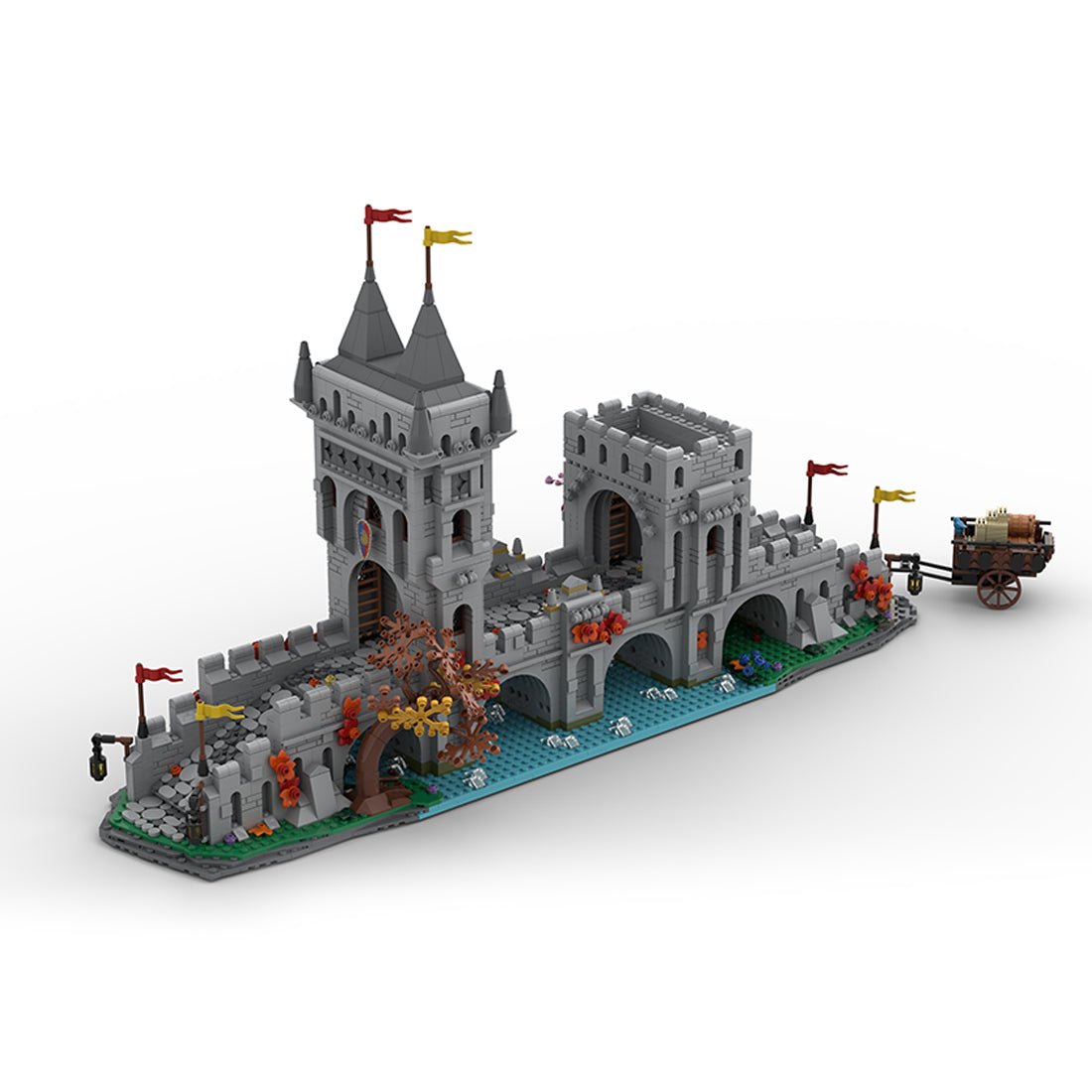 MOC - 201812 Medieval River Crossing Building Blocks - LesDiy - Building Blocks