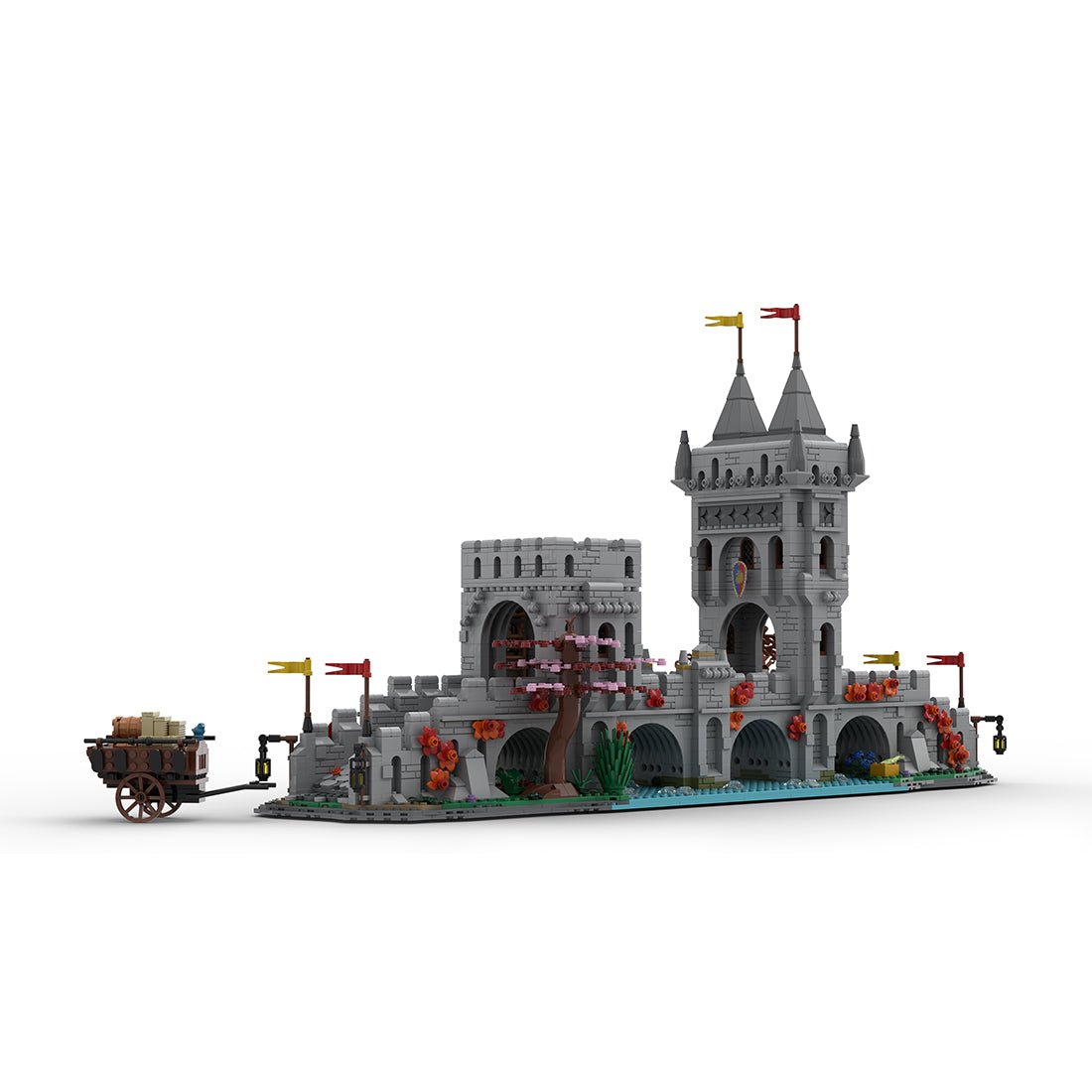 MOC - 201812 Medieval River Crossing Building Blocks - LesDiy - Building Blocks