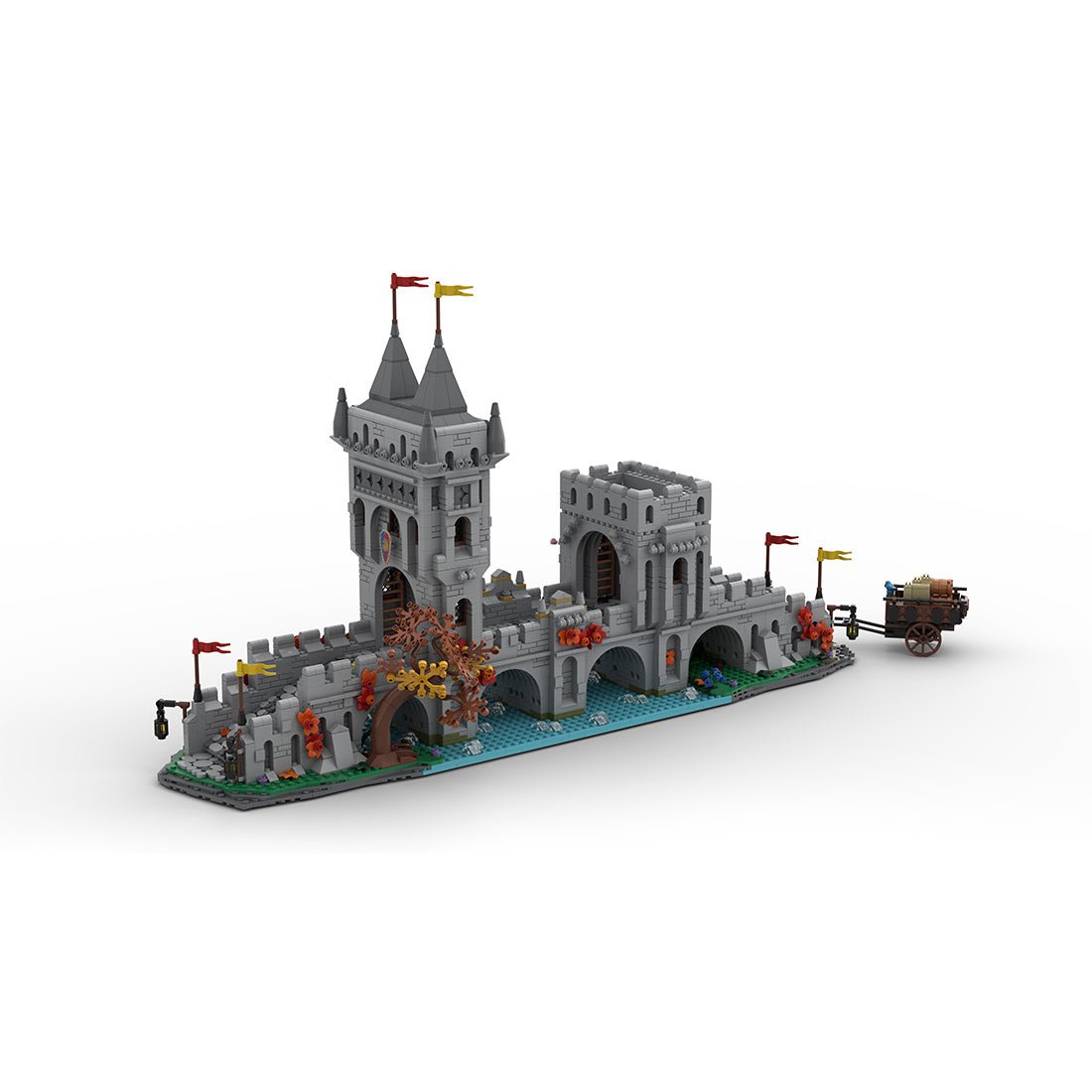 MOC - 201812 Medieval River Crossing Building Blocks - LesDiy - Building Blocks