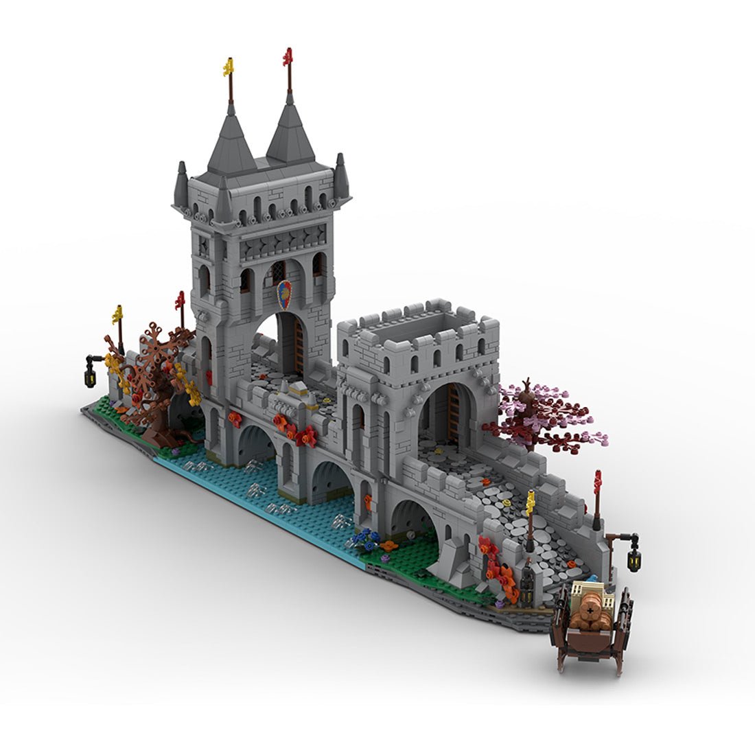 MOC - 201812 Medieval River Crossing Building Blocks - LesDiy - Building Blocks