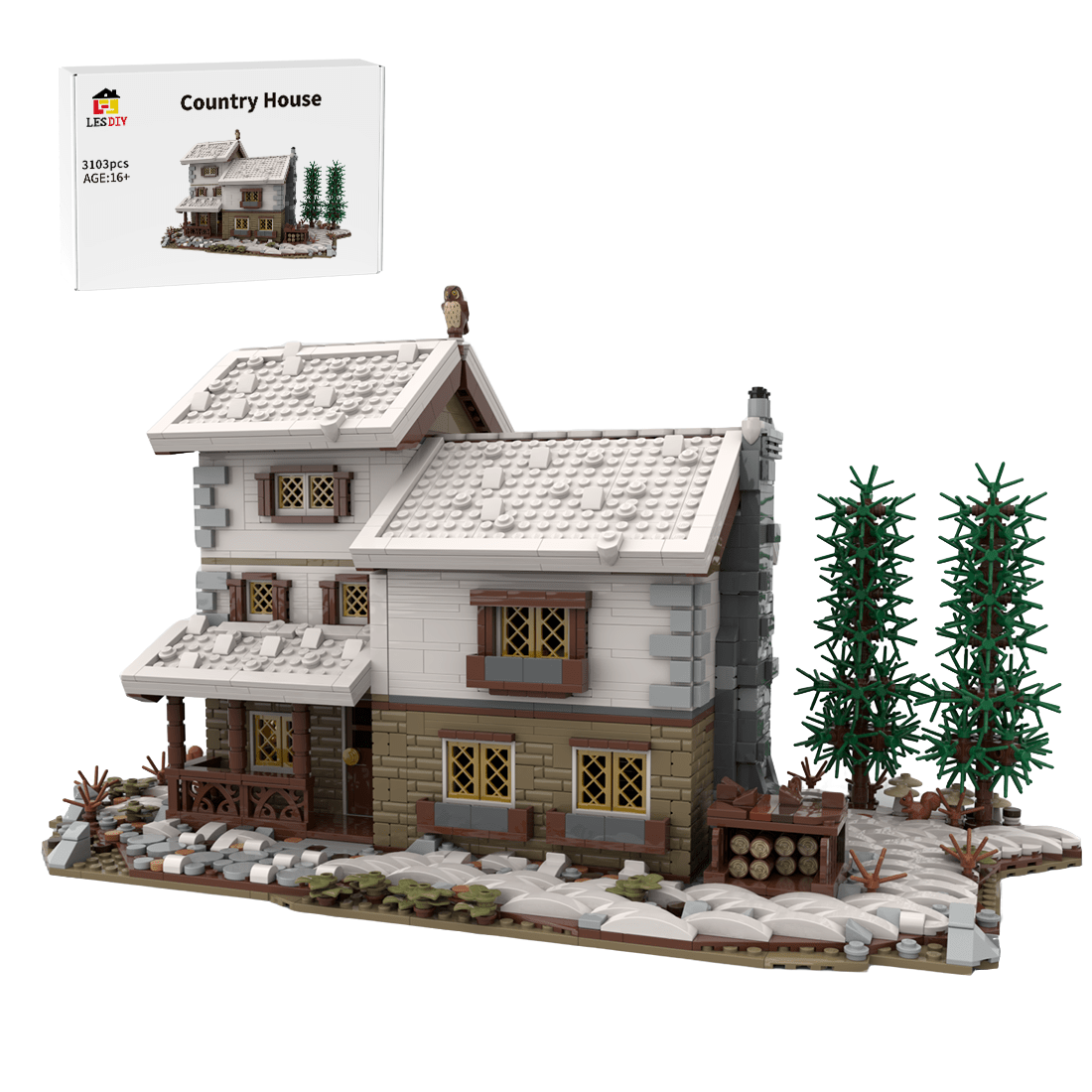 MOC - 201818 Family Cottage Building Blocks - LesDiy - Building Blocks