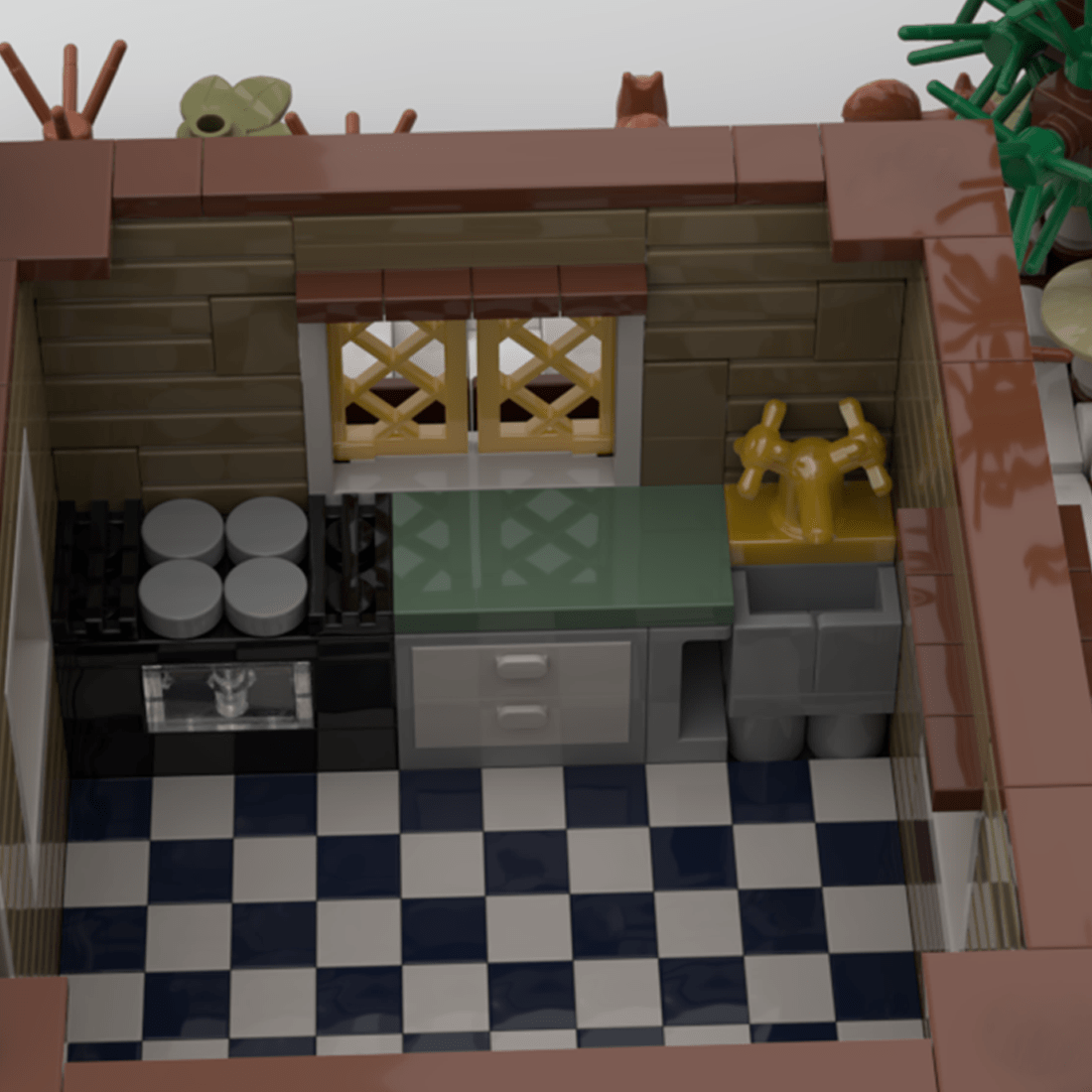 MOC - 201818 Family Cottage Building Blocks - LesDiy - Building Blocks