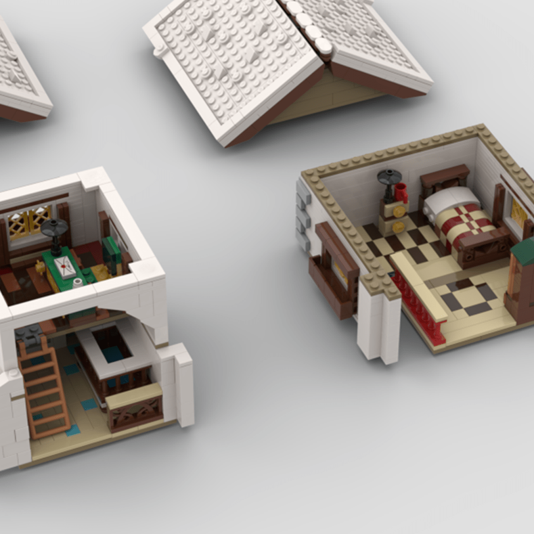 MOC - 201818 Family Cottage Building Blocks - LesDiy - Building Blocks