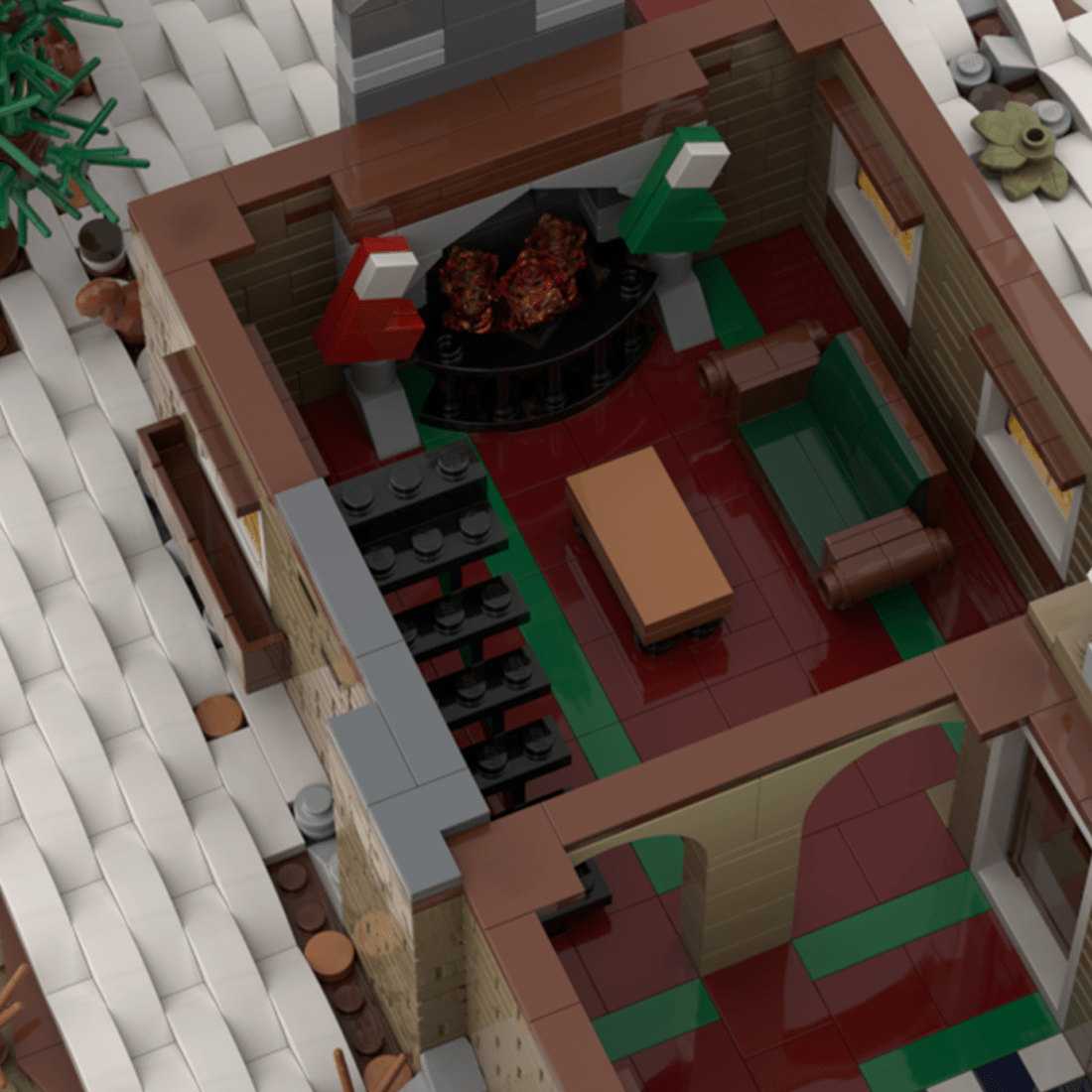 MOC - 201818 Family Cottage Building Blocks - LesDiy - Building Blocks