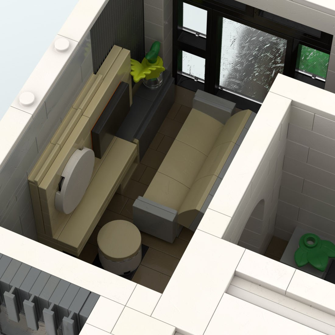 MOC - 202019 Modern House Concept Building Blocks - LesDiy -