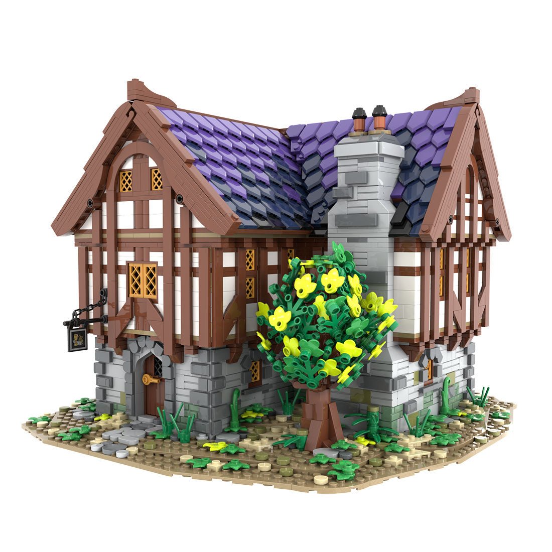 MOC-202047 Medieval Tavern & Inn Building Blocks-LesDiy-Building Blocks-