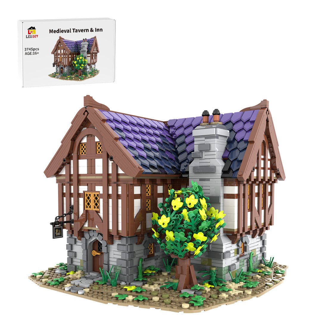 MOC-202047 Medieval Tavern & Inn Building Blocks-LesDiy-Building Blocks-
