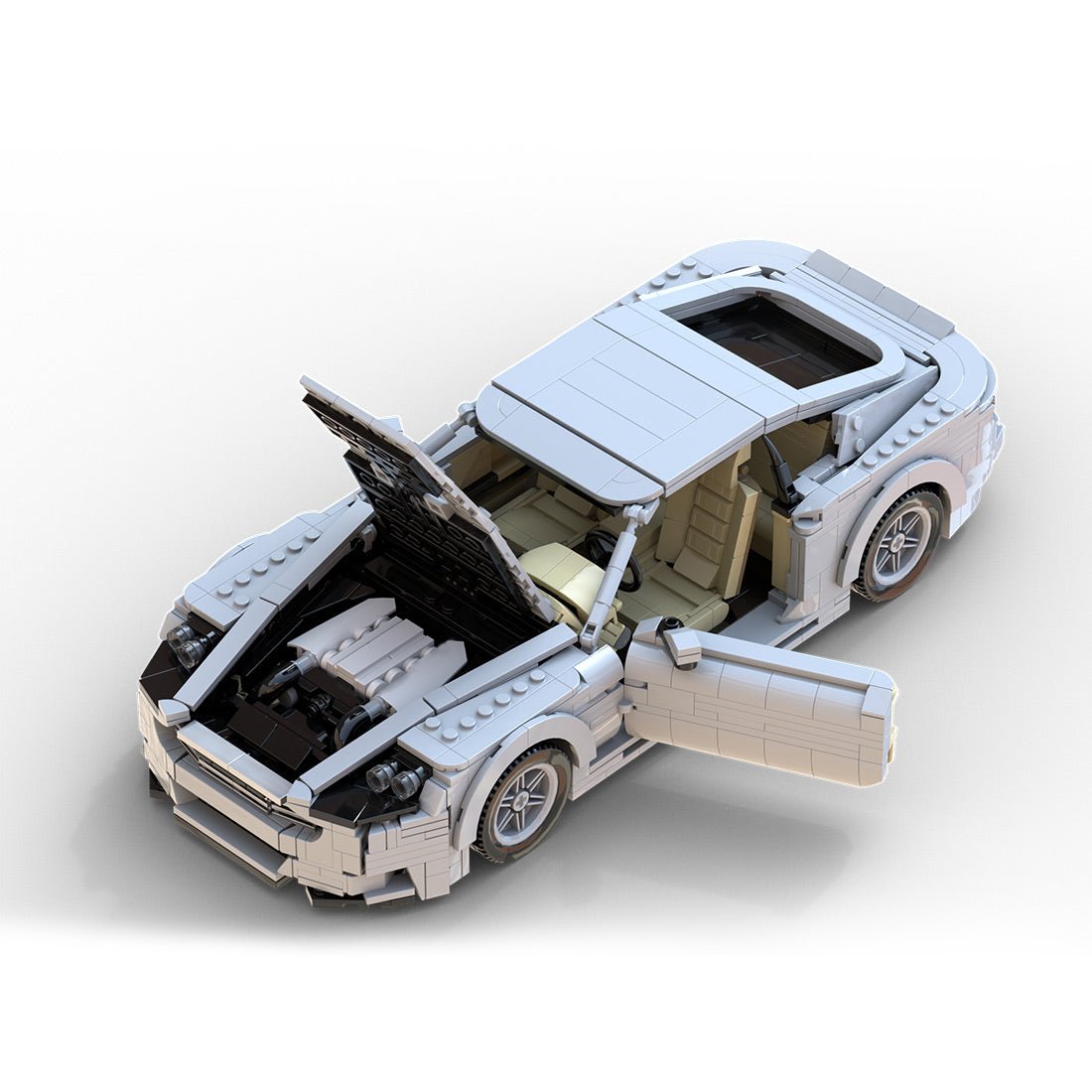 MOC - 202183 Aston Martin DBS 2007 - 2012 Building Blocks - LesDiy -