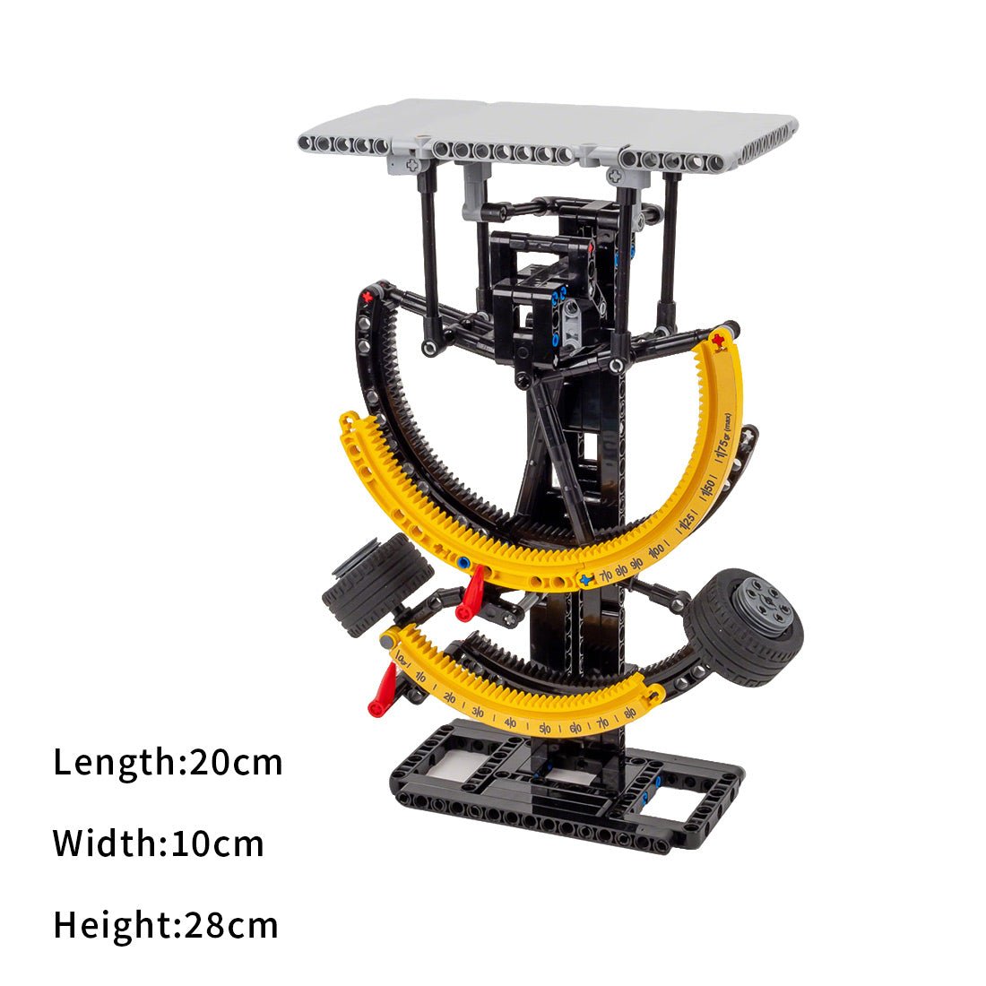 MOC - 202559 Dual - Sided Mechanical Letter Scale Building Blocks - LesDiy -