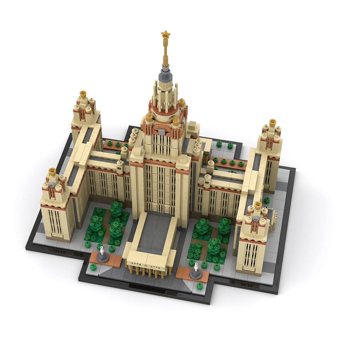 MOC - 203389 Moscow State University 1:800 Scale (M. V. Lomonosov University) Building Blocks - LesDiy - Building Blocks