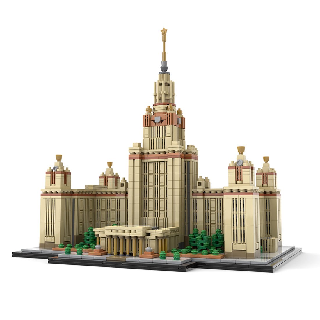 MOC - 203389 Moscow State University 1:800 Scale (M. V. Lomonosov University) Building Blocks - LesDiy - Building Blocks