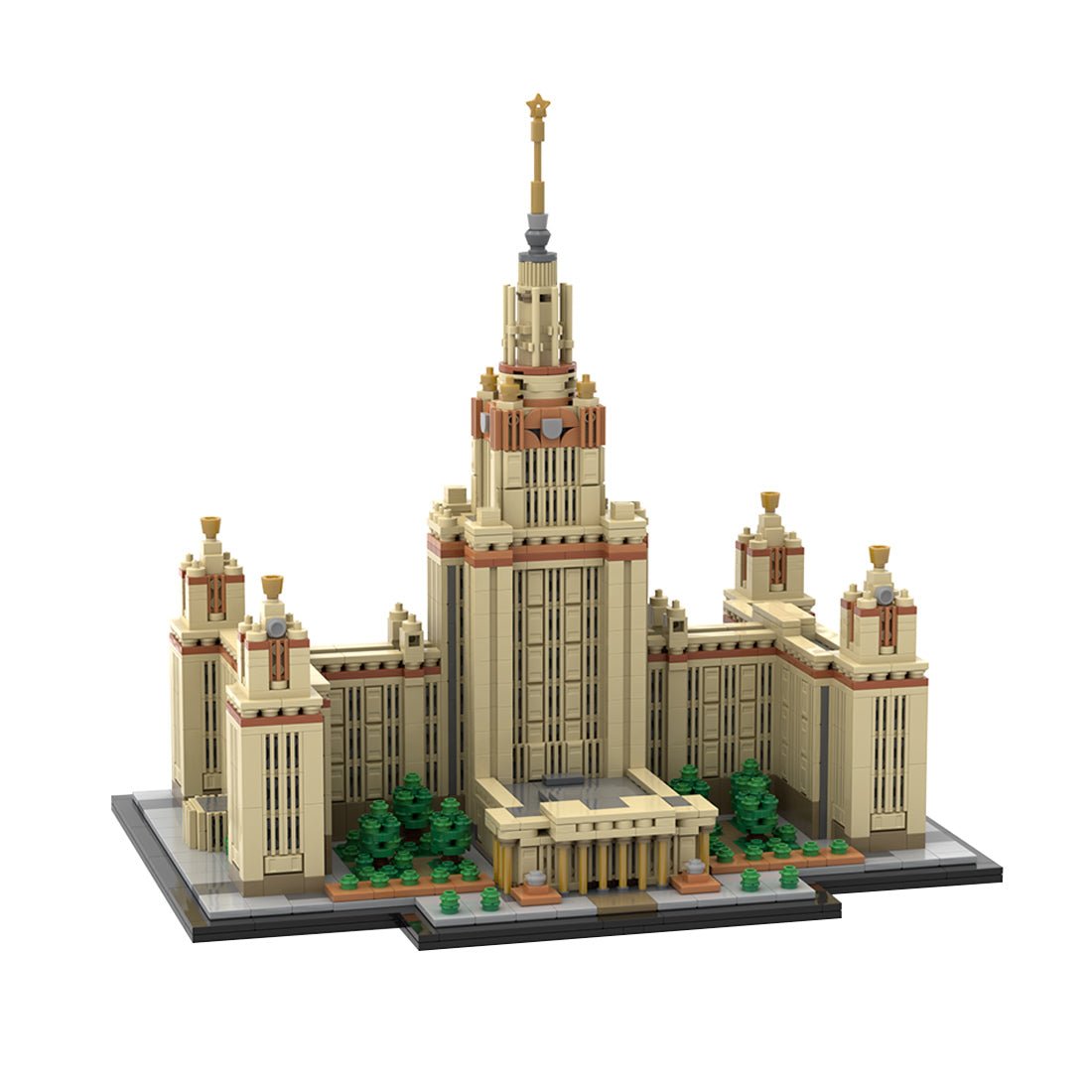 MOC - 203389 Moscow State University 1:800 Scale (M. V. Lomonosov University) Building Blocks - LesDiy - Building Blocks