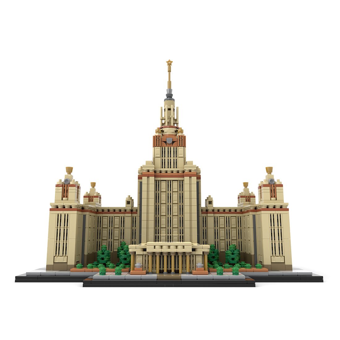 MOC - 203389 Moscow State University 1:800 Scale (M. V. Lomonosov University) Building Blocks - LesDiy - Building Blocks