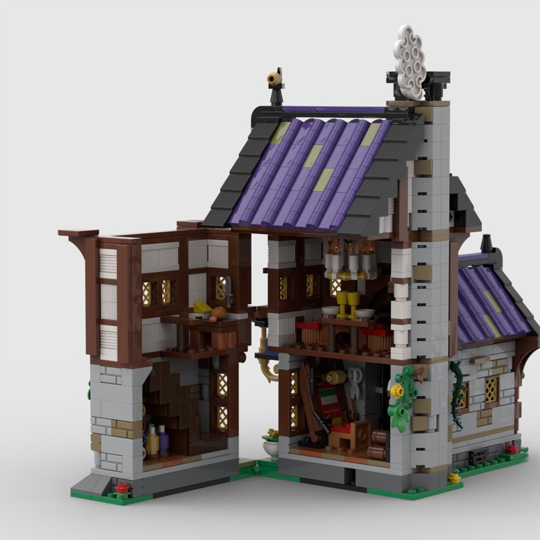 MOC - 203404 Medieval Tailor Building Blocks - LesDiy -
