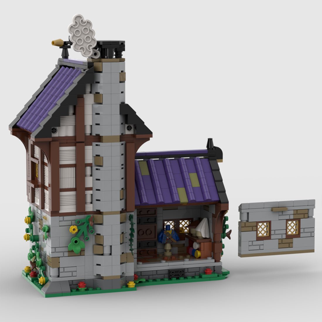 MOC - 203404 Medieval Tailor Building Blocks - LesDiy -