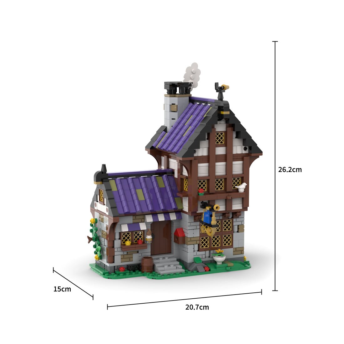 MOC - 203404 Medieval Tailor Building Blocks - LesDiy -