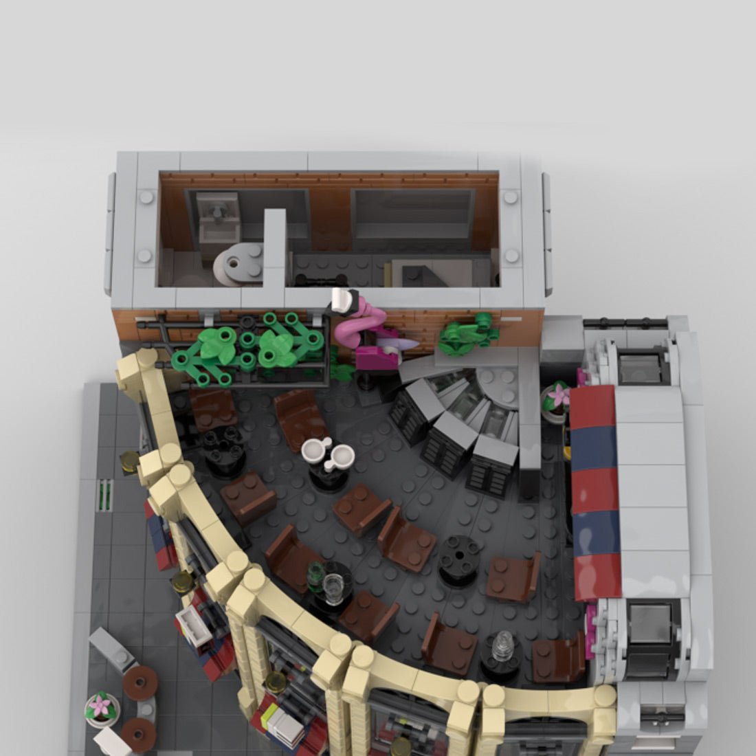 MOC - 203717 Round Corner Tec - Store Building Blocks - LesDiy -