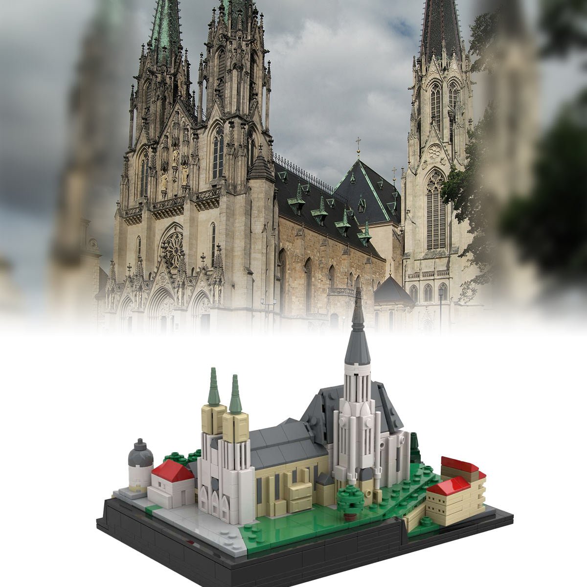 MOC - 204311 Saint Wenceslas Cathedral, Olomouc, Czech Republic Building Blocks - LesDiy -
