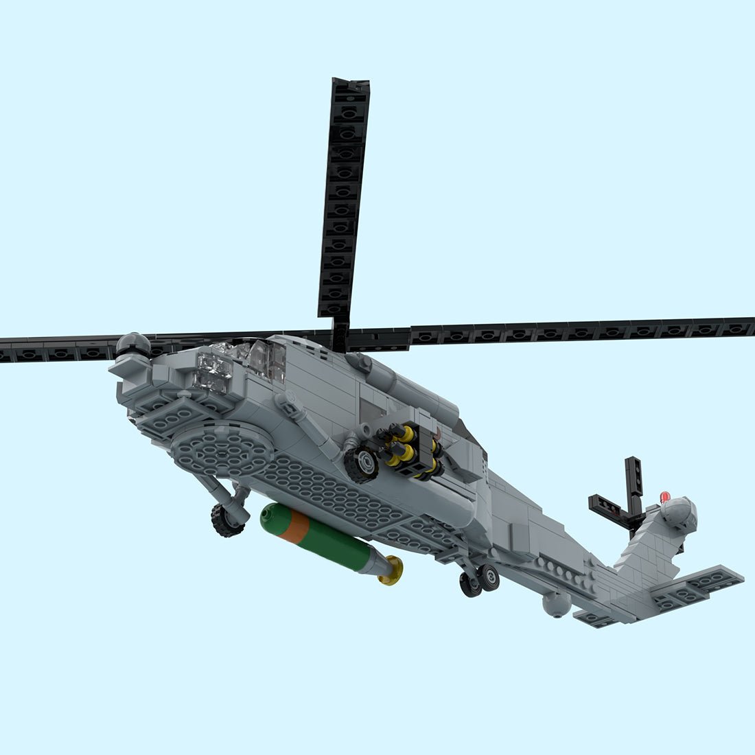 MOC - 204867 MH - 60R Navy Helicopter Building Blocks - LesDiy - Building Blocks